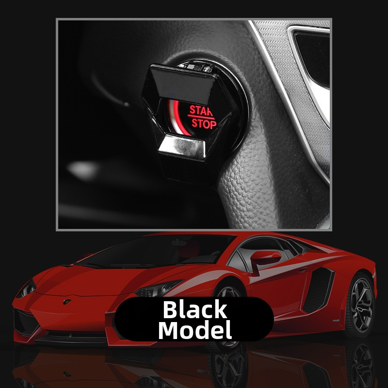Ühe nupuga käivitusdekoratsioonikleebis süütelüliti kaitsekate auto salongi modifikatsioon spordikaunistuseks mõeldud rõngas lahe jooks auto universaalne