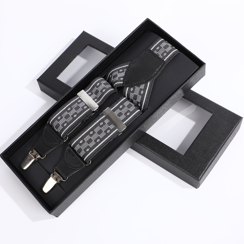 Meeste püksid, traksid, täiskasvanutele, ühevärvilised, elastsed, kolme klambriga traksid, äri- ja vabaajarõivad, klambriga traksid