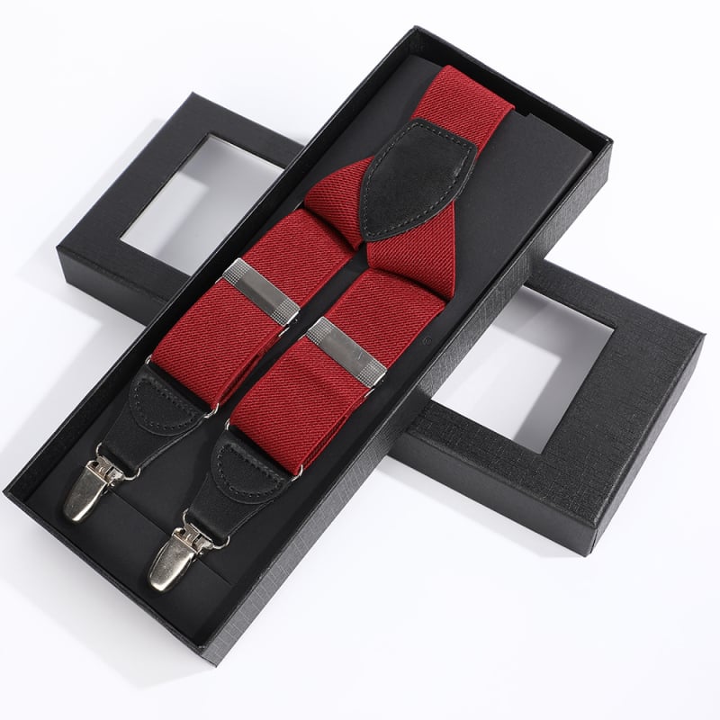 Meeste püksid, traksid, täiskasvanutele, ühevärvilised, elastsed, kolme klambriga traksid, äri- ja vabaajarõivad, klambriga traksid