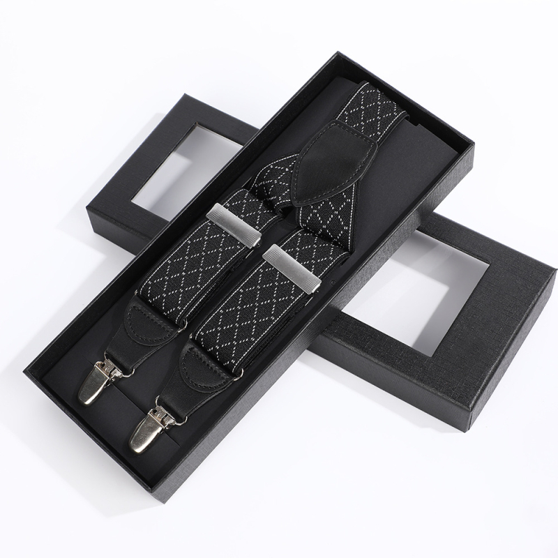 Meeste püksid, traksid, täiskasvanutele, ühevärvilised, elastsed, kolme klambriga traksid, äri- ja vabaajarõivad, klambriga traksid