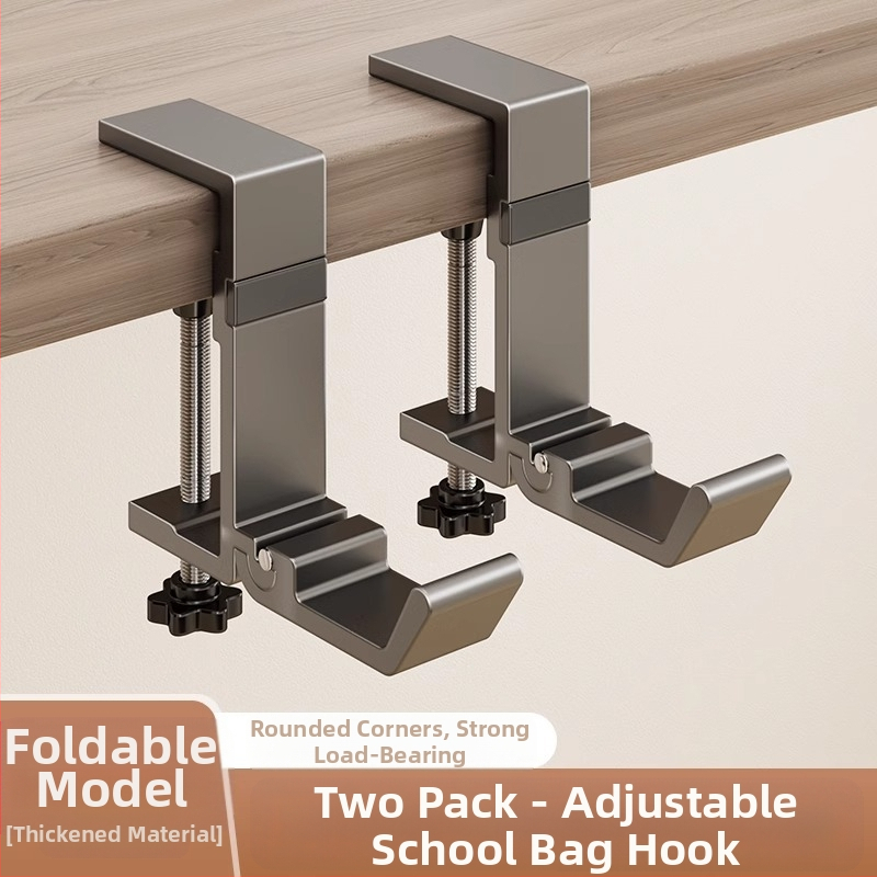 Koolikoti konksuga õpilaslaud küljel rippuv koolikott löögivaba tugev koormust kandev ühiselamu laud õmblusteta rippuva koti artefakt