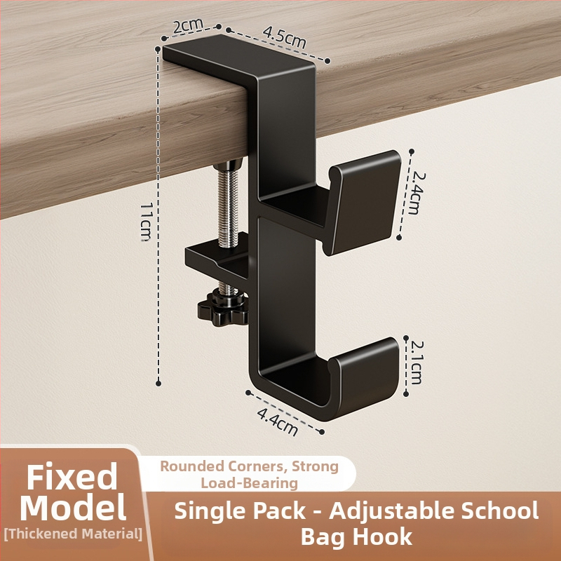 Koolikoti konksuga õpilaslaud küljel rippuv koolikott löögivaba tugev koormust kandev ühiselamu laud õmblusteta rippuva koti artefakt