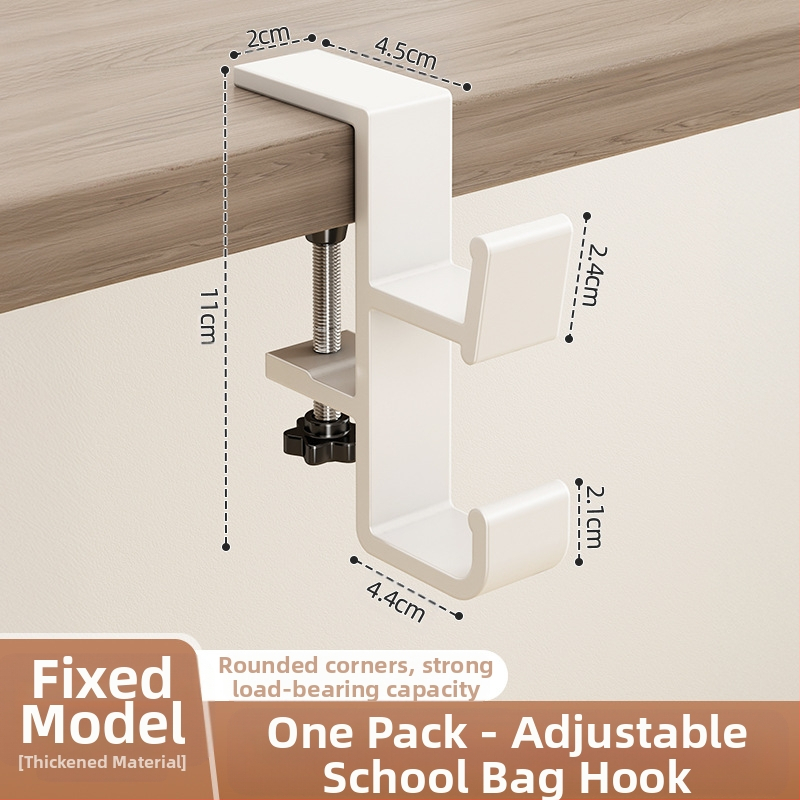 Koolikoti konksuga õpilaslaud küljel rippuv koolikott löögivaba tugev koormust kandev ühiselamu laud õmblusteta rippuva koti artefakt