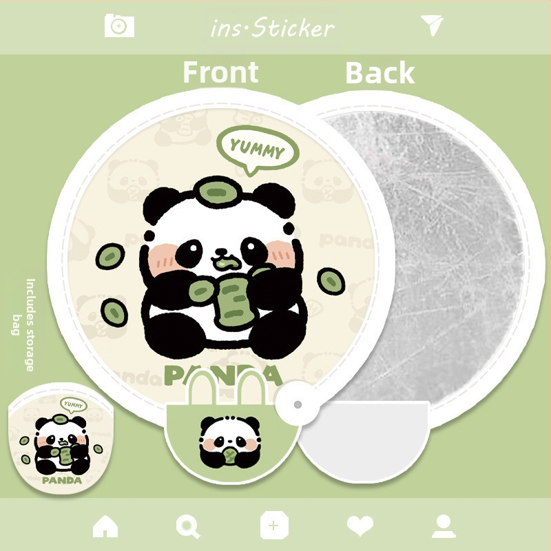 Uus kaasaskantav antiikstiilis reisiloominguline ümmargune ventilaator, õues kasutatav väike igapäevaseks kasutamiseks mõeldud kokkupandav valgustahvel