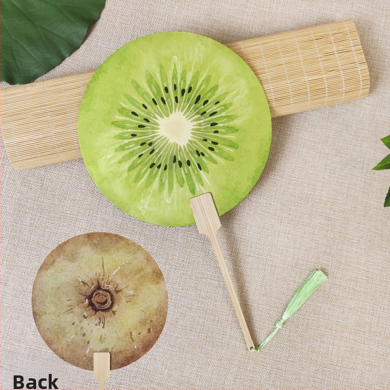 Arbuusiventilaator Puuviljagrupi ventilaator Lahedad rekvisiidid Väikese punase raamatu plahvatused Käsitsi maalitud ventilaator Suvine armas käsitsi krõbistav ventilaatori kingitus