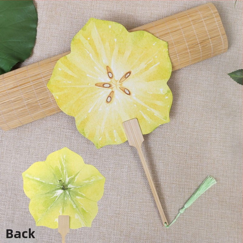 Arbuusiventilaator Puuviljagrupi ventilaator Lahedad rekvisiidid Väikese punase raamatu plahvatused Käsitsi maalitud ventilaator Suvine armas käsitsi krõbistav ventilaatori kingitus