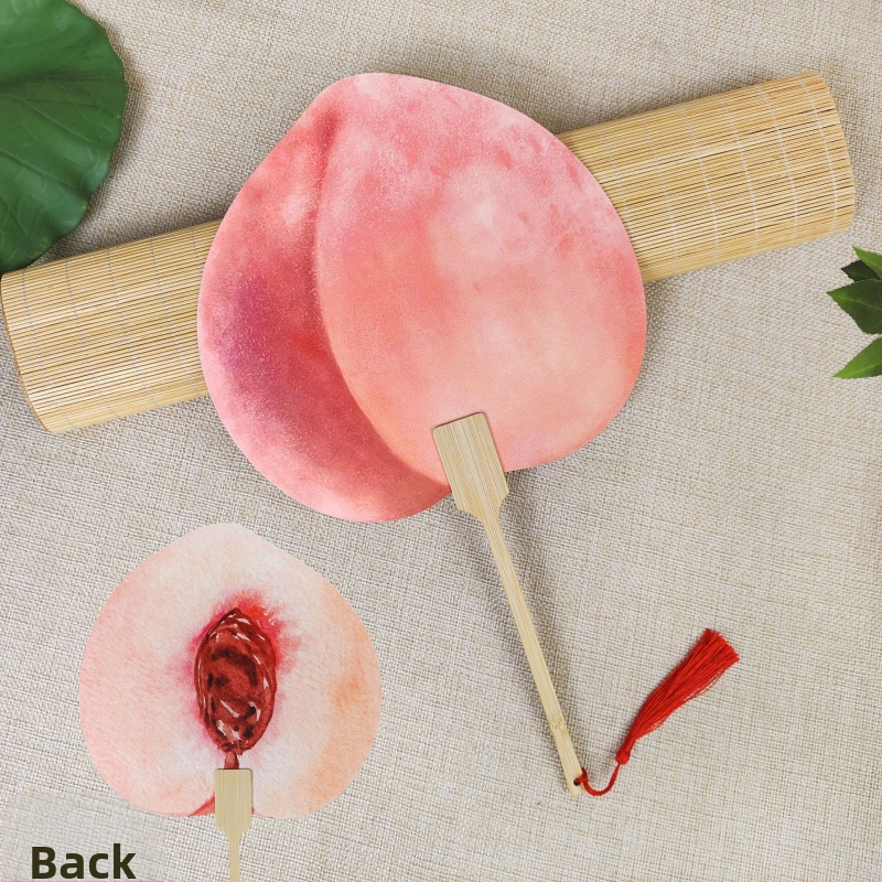 Arbuusiventilaator Puuviljagrupi ventilaator Lahedad rekvisiidid Väikese punase raamatu plahvatused Käsitsi maalitud ventilaator Suvine armas käsitsi krõbistav ventilaatori kingitus