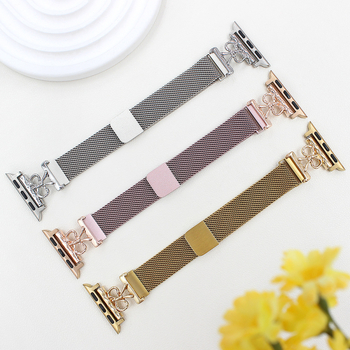 Kohaldatav Apple Watch Steel Band iwatch45678/SE põlvkonna nutikellarihmale, uus magnetiline reguleerimine, 38/42