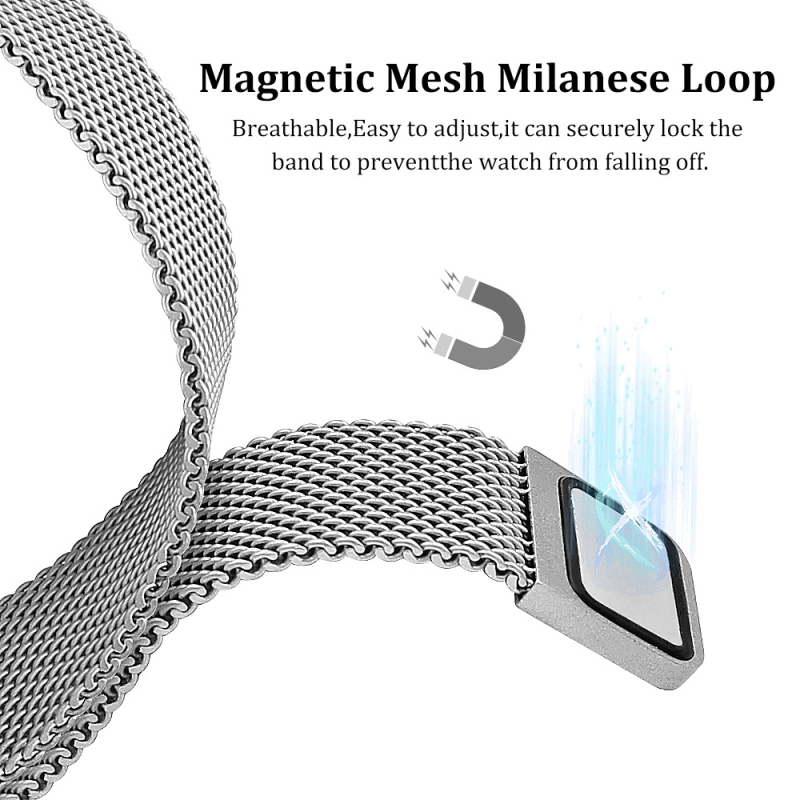 Piemērojams Apple Watch Steel Band iwatch45678/SE paaudzes viedpulksteņu siksniņai ar jaunu magnētisko regulēšanu 38/42