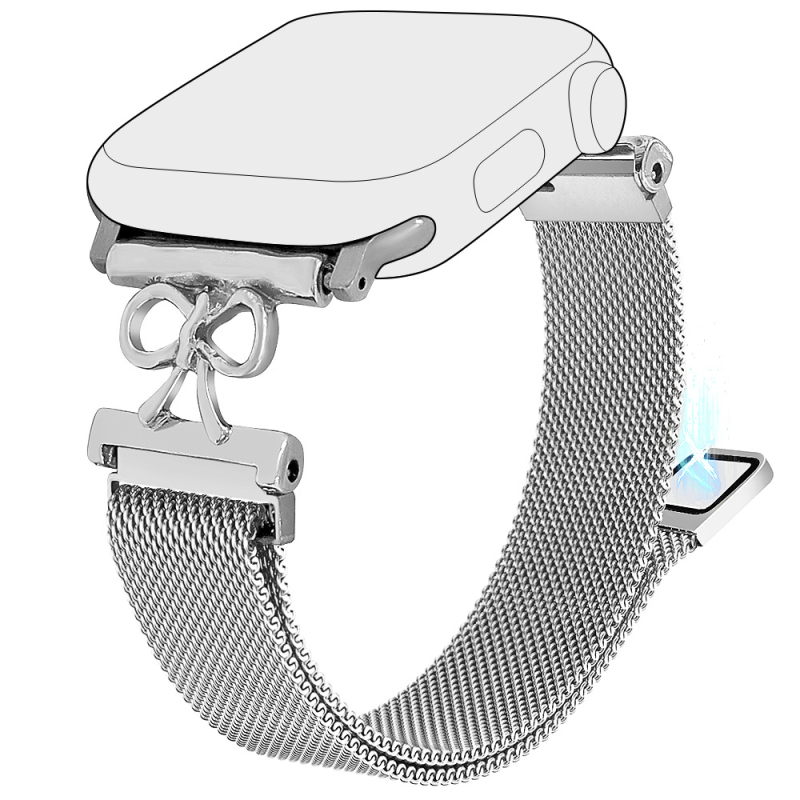 Kohaldatav Apple Watch Steel Band iwatch45678/SE põlvkonna nutikellarihmale, uus magnetiline reguleerimine, 38/42