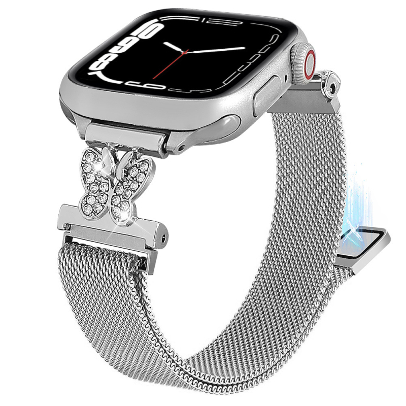 Kohaldatav Apple Watch Steel Band iwatch45678/SE põlvkonna nutikellarihmale, uus magnetiline reguleerimine, 38/42