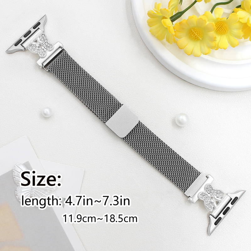 Kohaldatav Apple Watch Steel Band iwatch45678/SE põlvkonna nutikellarihmale, uus magnetiline reguleerimine, 38/42