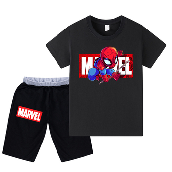 Amazoni enimmüüdud koomiksiprindiga suvine lühikeste varrukatega laste väikese tüdruku ülikond Wa026