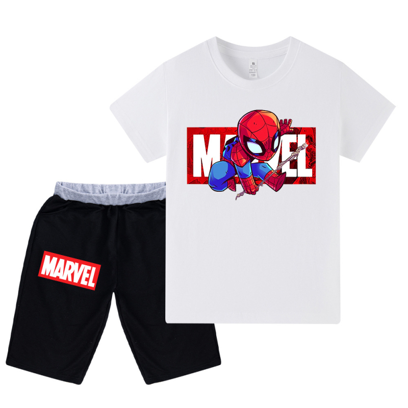 Amazoni enimmüüdud koomiksiprindiga suvine lühikeste varrukatega laste väikese tüdruku ülikond Wa026