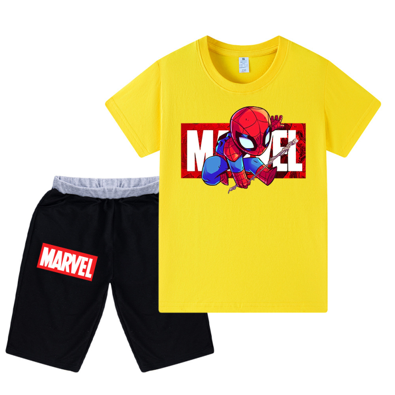 Amazoni enimmüüdud koomiksiprindiga suvine lühikeste varrukatega laste väikese tüdruku ülikond Wa026