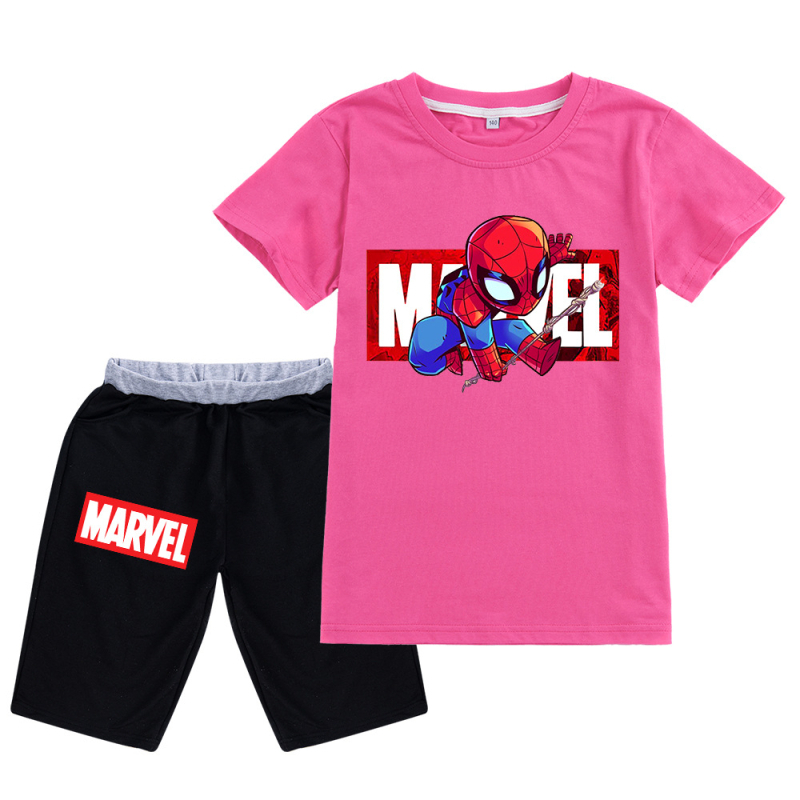 Amazoni enimmüüdud koomiksiprindiga suvine lühikeste varrukatega laste väikese tüdruku ülikond Wa026