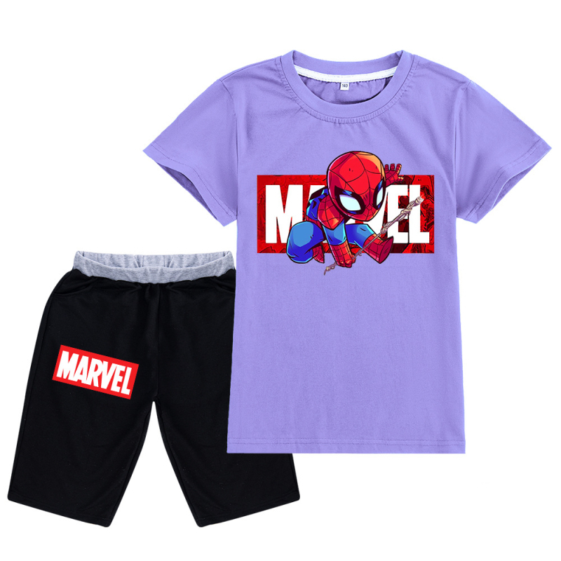 Amazoni enimmüüdud koomiksiprindiga suvine lühikeste varrukatega laste väikese tüdruku ülikond Wa026