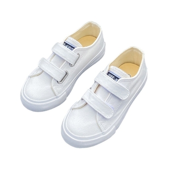 Bērnu audekla apavi ar līplenti 2024. gada pavasarim un rudenim, jauni, CUhk zēniem un meitenēm, skolēniem, dēļu apavi, mīksta zole, modes apavi Tide