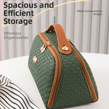 Piiriülene kosmeetikakott, tipptasemel reisikott, suure mahutavusega naiste kosmeetikakott, kahekordse avausega suur hoiukott