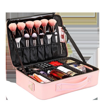 Ilukomplekt juuksuritarvikud aksessuaarid ambulatoorse kohvri nahkkohver ratastega meigikunstnik multifunktsionaalne juuksurisalong ilumeik