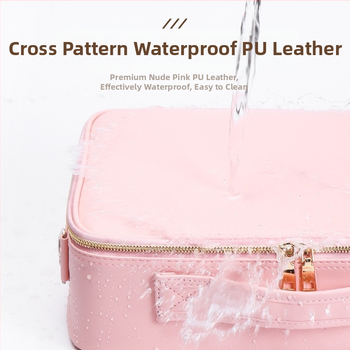 Ilukomplekt juuksuritarvikud aksessuaarid ambulatoorse kohvri nahkkohver ratastega meigikunstnik multifunktsionaalne juuksurisalong ilumeik