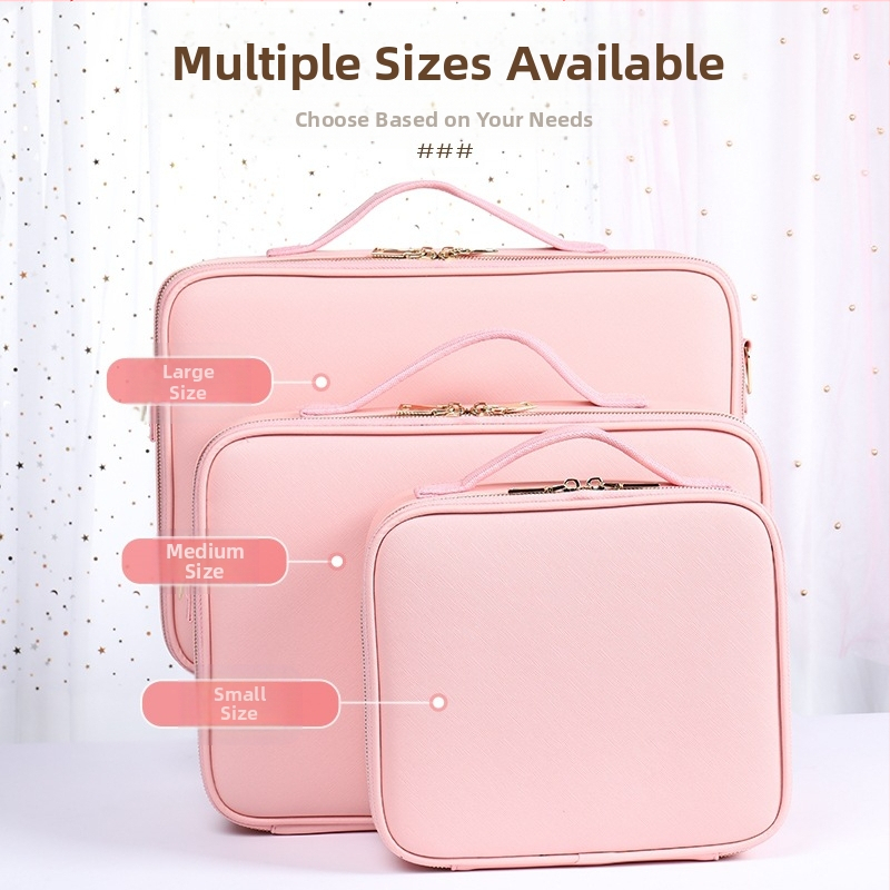 Kozmetická sada, kadernícke doplnky, ambulantné puzdro, kožené puzdro, make-up artist s kolieskami, multifunkčné holičstvo, kozmetické líčenie