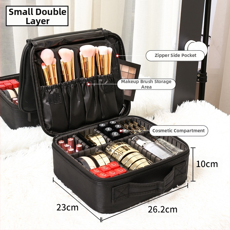 Ilukomplekt juuksuritarvikud aksessuaarid ambulatoorse kohvri nahkkohver ratastega meigikunstnik multifunktsionaalne juuksurisalong ilumeik