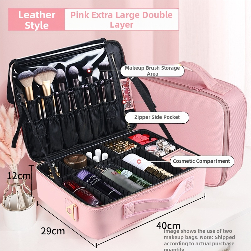 Ilukomplekt juuksuritarvikud aksessuaarid ambulatoorse kohvri nahkkohver ratastega meigikunstnik multifunktsionaalne juuksurisalong ilumeik