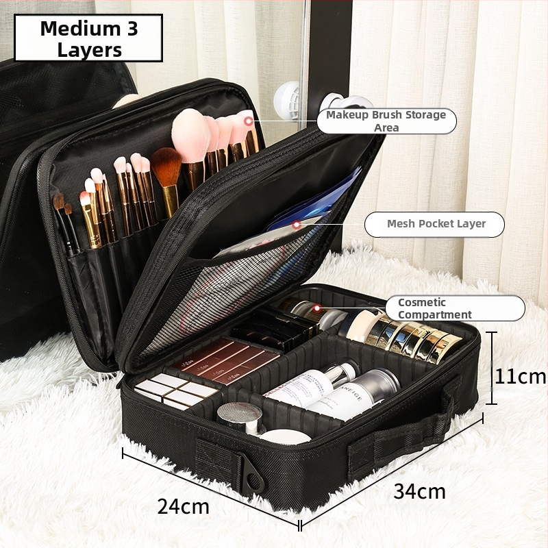 Ilukomplekt juuksuritarvikud aksessuaarid ambulatoorse kohvri nahkkohver ratastega meigikunstnik multifunktsionaalne juuksurisalong ilumeik