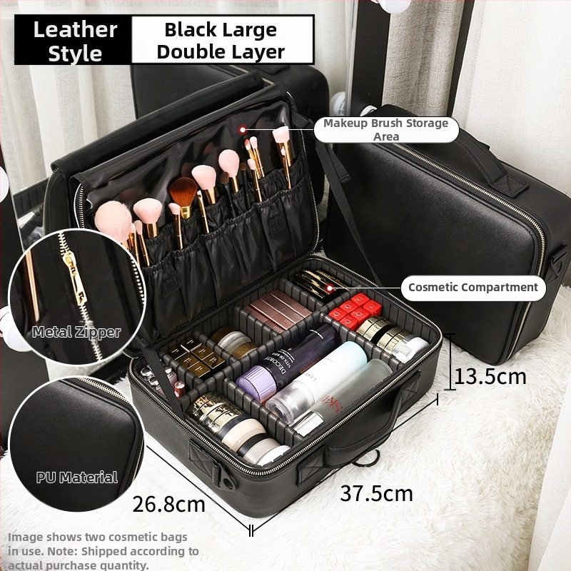 Ilukomplekt juuksuritarvikud aksessuaarid ambulatoorse kohvri nahkkohver ratastega meigikunstnik multifunktsionaalne juuksurisalong ilumeik