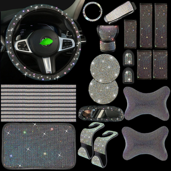 Autotelefoni hoidik, õhutusava riba, täisteemantvärvi alusraam, peatugi, turvavöö kate, kinnaste tõmmits, silmaklamber