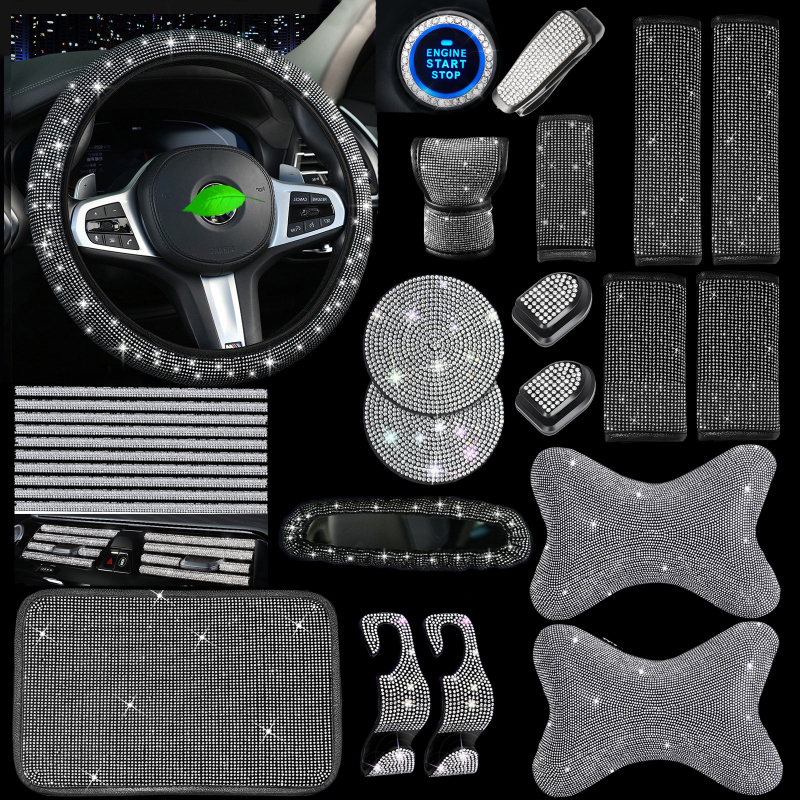 Autotelefoni hoidik, õhutusava riba, täisteemantvärvi alusraam, peatugi, turvavöö kate, kinnaste tõmmits, silmaklamber