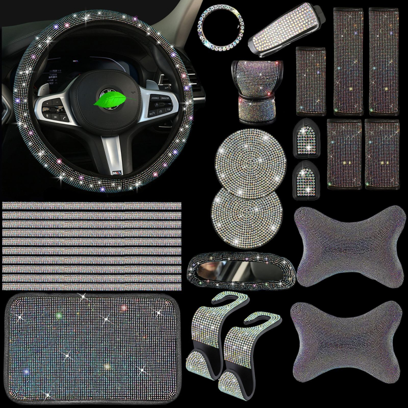 Autotelefoni hoidik, õhutusava riba, täisteemantvärvi alusraam, peatugi, turvavöö kate, kinnaste tõmmits, silmaklamber