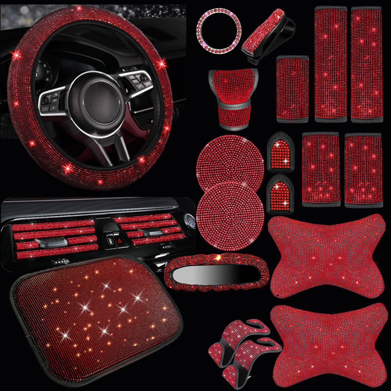 Autotelefoni hoidik, õhutusava riba, täisteemantvärvi alusraam, peatugi, turvavöö kate, kinnaste tõmmits, silmaklamber