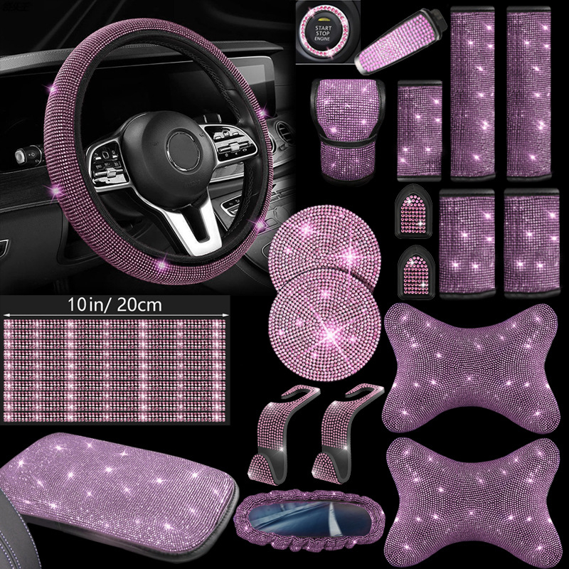 Autotelefoni hoidik, õhutusava riba, täisteemantvärvi alusraam, peatugi, turvavöö kate, kinnaste tõmmits, silmaklamber