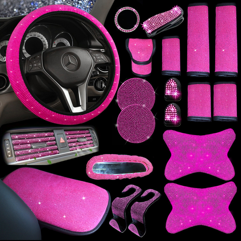 Autotelefoni hoidik, õhutusava riba, täisteemantvärvi alusraam, peatugi, turvavöö kate, kinnaste tõmmits, silmaklamber