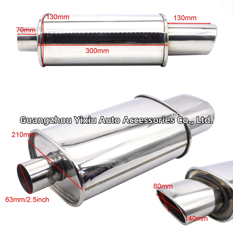 Factory Direct automašīnas nerūsējošā tērauda modifikācija sporta automašīnas skaņas vilnis universāla izplūdes caurule slīps lielgabals zems smags un biezs skaņas bungas