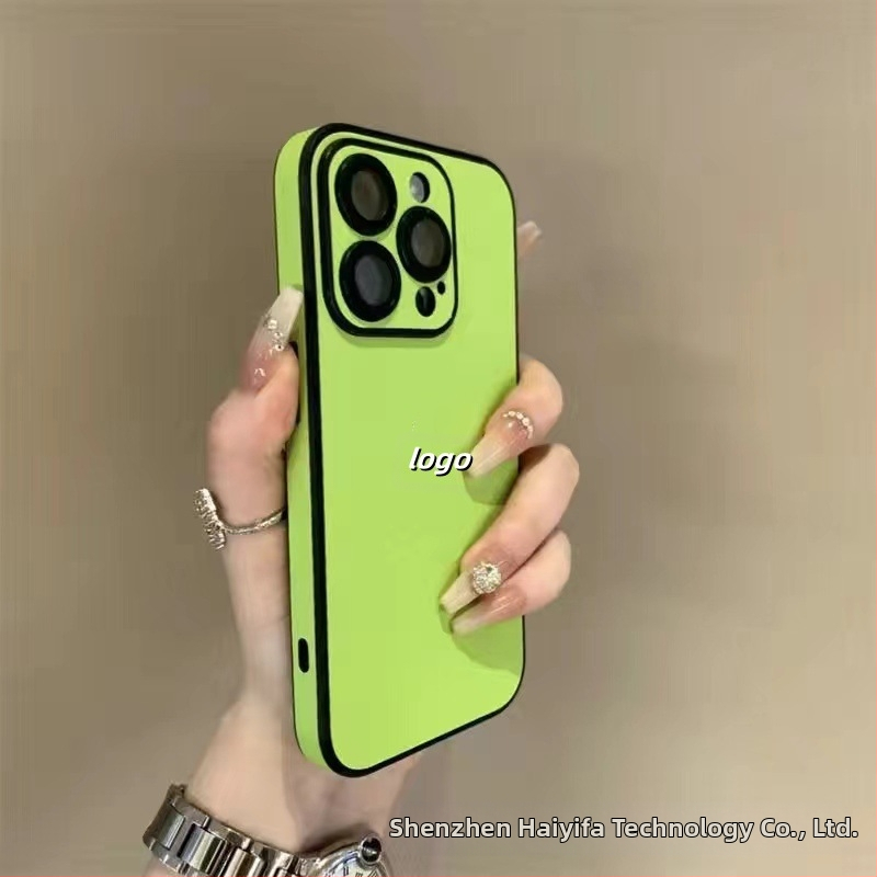 Sobib Apple 17 Promax täiskattega tavalise nahast tekstuuriga telefoniümbrisele, iPhone 16 integreeritud objektiiviga, 15 kukkumisvastane kaitse