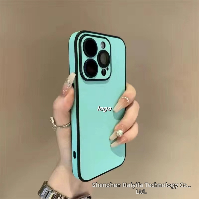 Sobib Apple 17 Promax täiskattega tavalise nahast tekstuuriga telefoniümbrisele, iPhone 16 integreeritud objektiiviga, 15 kukkumisvastane kaitse