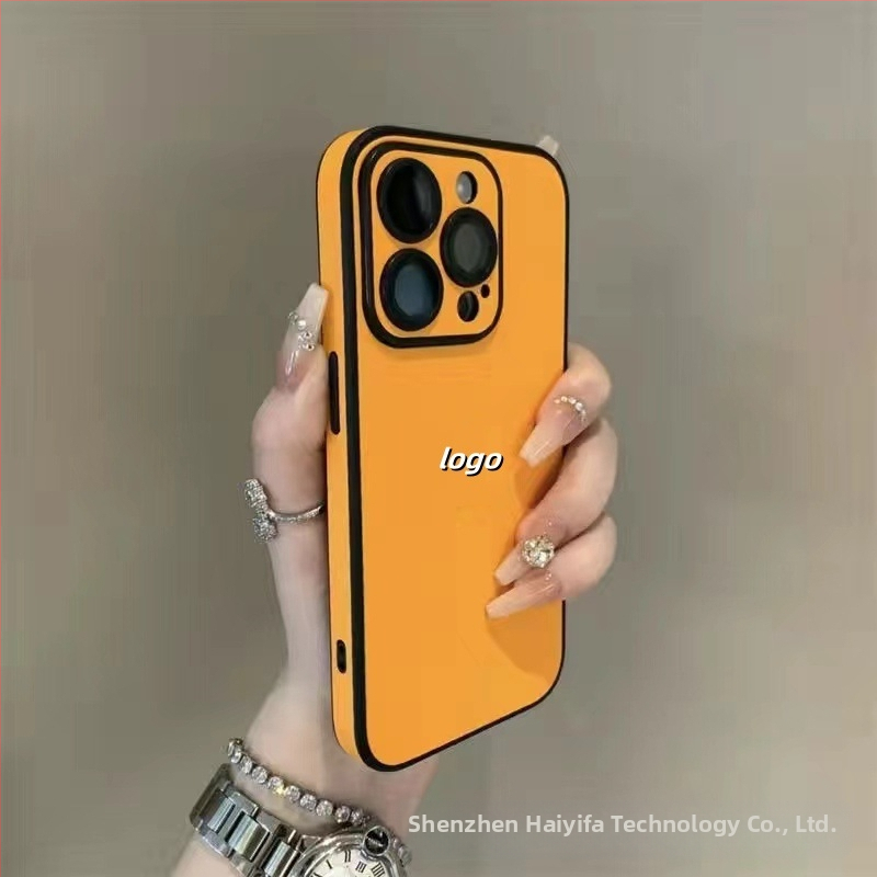 Sobib Apple 17 Promax täiskattega tavalise nahast tekstuuriga telefoniümbrisele, iPhone 16 integreeritud objektiiviga, 15 kukkumisvastane kaitse