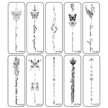 Selgroo taimsete tätoveeringute kleebised Ins Style magus ja vürtsikas tüdrukute mahl veekindel pikaajaline poolpüsiv simulatsioonitätoveering kõrgetasemeline meel