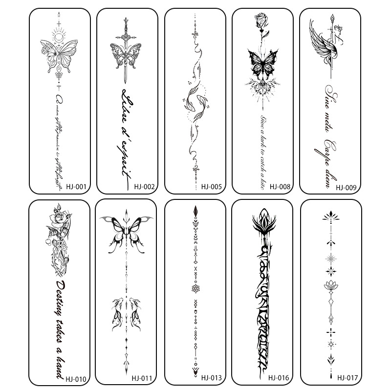 Selgroo taimsete tätoveeringute kleebised Ins Style magus ja vürtsikas tüdrukute mahl veekindel pikaajaline poolpüsiv simulatsioonitätoveering kõrgetasemeline meel