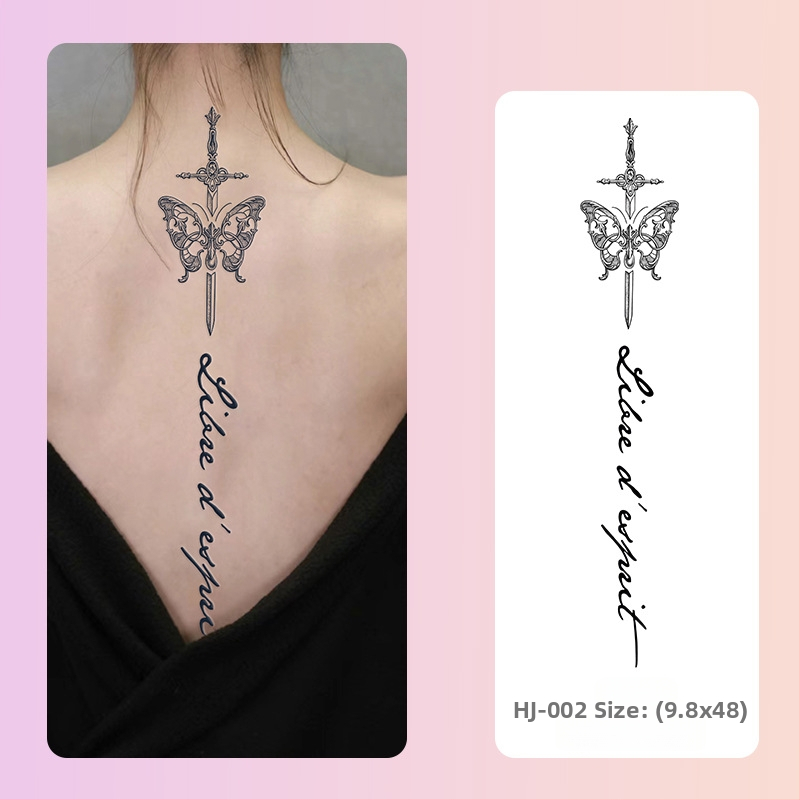 Selgroo taimsete tätoveeringute kleebised Ins Style magus ja vürtsikas tüdrukute mahl veekindel pikaajaline poolpüsiv simulatsioonitätoveering kõrgetasemeline meel