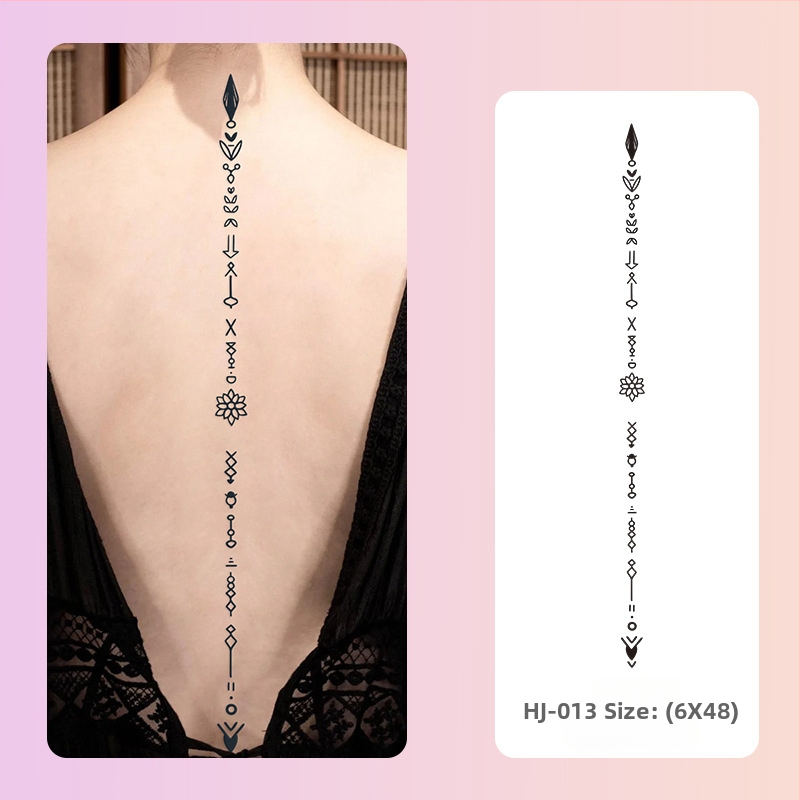 Selgroo taimsete tätoveeringute kleebised Ins Style magus ja vürtsikas tüdrukute mahl veekindel pikaajaline poolpüsiv simulatsioonitätoveering kõrgetasemeline meel