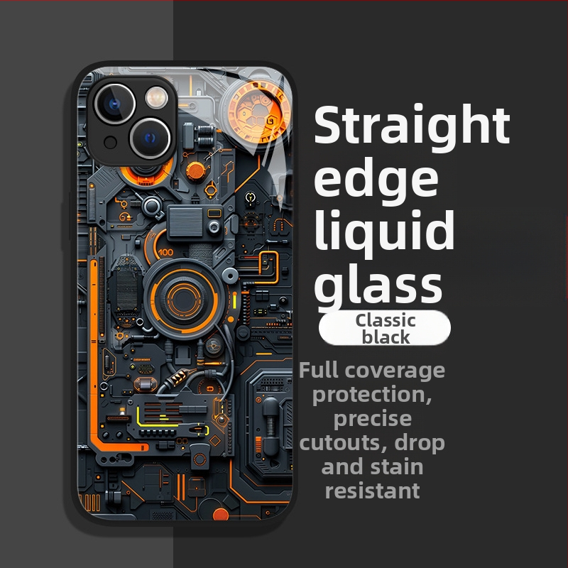 Meeste telefonikott, mis sobib Apple`ile 17 uue mudeli 16Plus Glass 13 täieliku katvusega 12Mini kaitseümbris 11/X populaarne mudel