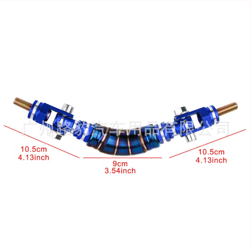Thajsko Hot Selling Car Modified Strešná kľučka Pretekárske Interiér Hliníková zliatina Pečená Modrá Háčiková Dekoratívna Kľučka Lakťová Opierka