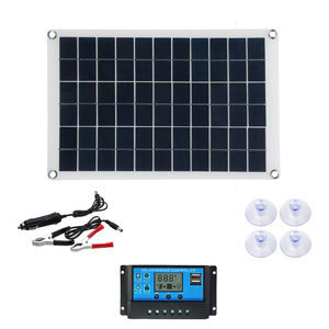 Polükristalliline päikesepaneel 18W18V kahe USB väljundiga paneelikontroller kombinatsioon telkimis- ja lemmikloomamaja võrguvälise energia tootmiseks