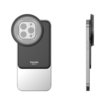 Mobiltelefon-szűrő, Magsafe mágneses talpadapter, Apple iPhone 16 készülékhez, mobiltelefon-lencséhez, Nd fénycsökkentéssel, fekete