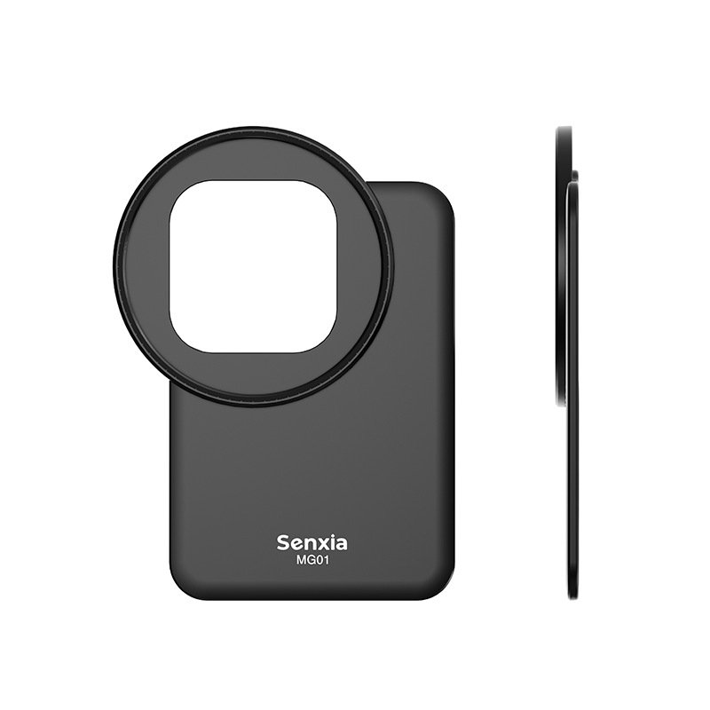 Mobiltelefon-szűrő, Magsafe mágneses talpadapter, Apple iPhone 16 készülékhez, mobiltelefon-lencséhez, Nd fénycsökkentéssel, fekete