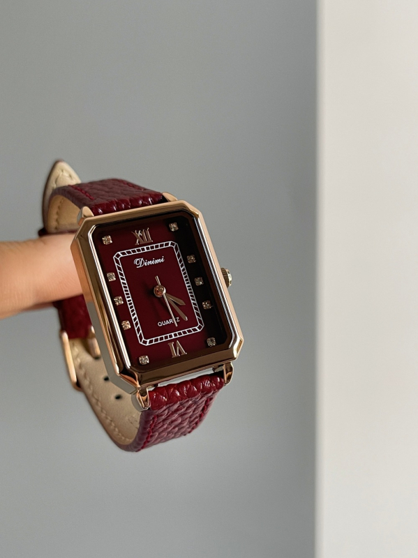 Dinimi Niche Antique Ancora punane käekell naistele 2025. aasta uus saabumine kerge luksuslik vintage päris vööga naiste käekell